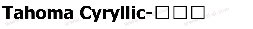 Tahoma Cyryllic字体转换